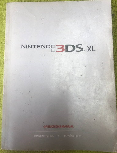 Solo Manual Nintendo 3ds Xl