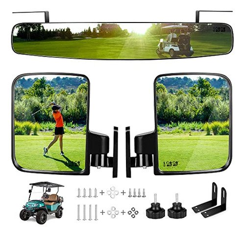 Espejo Retrovisor Golf Universal Convexo - Club Car, Ezgo,