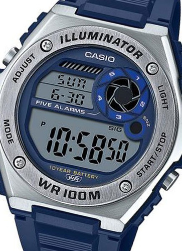 Reloj Casio Mwd-100h Colores Surtidos/relojesymas Color De La Correa Azul