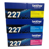 Pack Kit 3 Toner Brother Tn227 Tn-227 Bk Y C