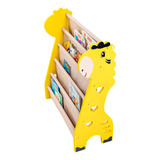 Rack Para Livros Infantil, Standbook Montessori Girafa
