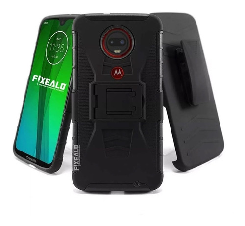 Funda Compatible Con Moto Rudo Protector Motorola + Mica 5d