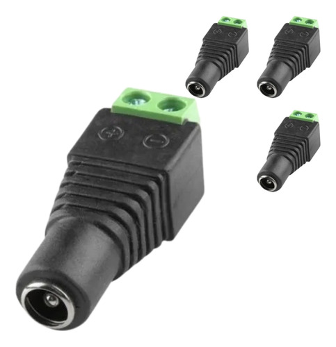 Pack Ficha Plug Conector X10 Para Alimentar Camara Seguridad