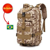 Mochila Militar Tática 40 Litros Grande Masculina E Feminina Cor Deserto