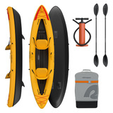 Kayak Inflable Tándem 2 Personas 227 Kg Ligero Y Resistente