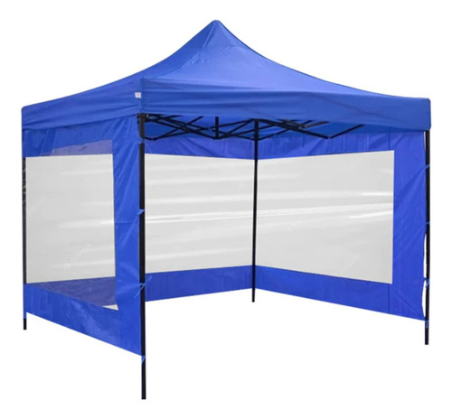 Carpa Plegable Lona Impermeable Paredes Trasparentes 3x3 