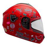 Capacete Moto Pequeno Infantil Criança Fly Young Live 