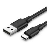 Cable Usb-a 2.0 A Usb-c Ugreen Niquelado 2m Negro