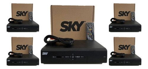 Kit 5 Receptor Sky Pré Pago Sd + Habilitação Revenda Atacado