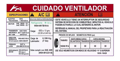 Calcomania Ford Ka Kit Emblema Resina - Cara E Vaca- Maleta Foto 4