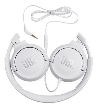 Fone De Ouvido Jbl T500 Branco White Com Fio Celular Academi