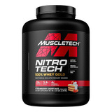 Whey Protein Nitro Tech 100% Gold Muscletech 5lb/2.27kg Sabor Morango