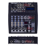 Consola Mixer Moon Mc602 6c Usb Sd 16 Efectos Musica Pilar