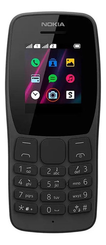 Celular Nokia 110 32mb Dual Sim Câmera Vga Rádio Fm Preto