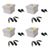 Kit Caja Estanco Interior + Balun + Fichas Alimentacion X4