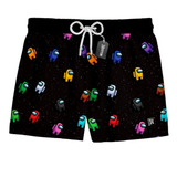 Short Praia Masculino Amoung Us Astronautas Mauricinho 0184