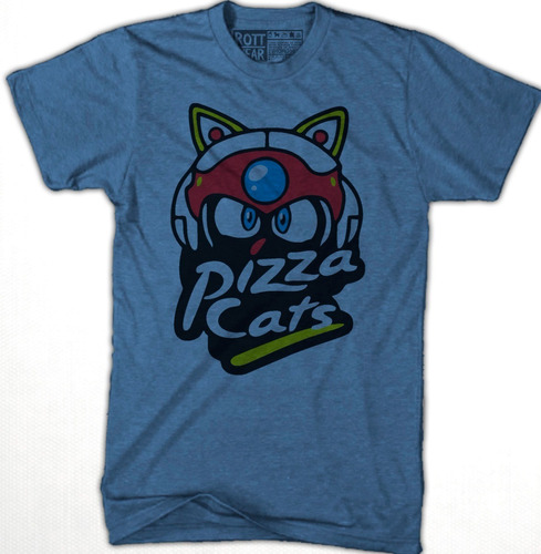 Pizza Cats Gatos Samurai Playera Hombre A Rott Wear