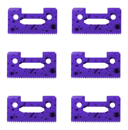 6 Cuchillas De Cerámica Purple Para Wahl Senior Magic Taper