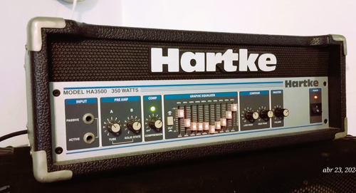 Hartke Ha3500 Cabezal P/bajo 350w, 250w/8, Eq 10 Bandas