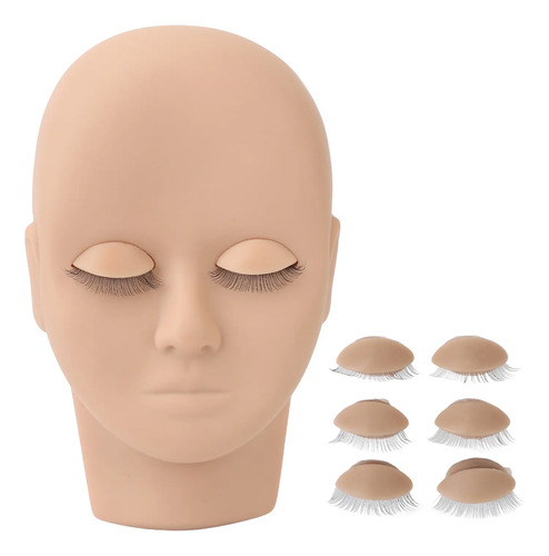 Extensión De Pestañas Con Cabeza De Muñeca, Maniquí, Maquill