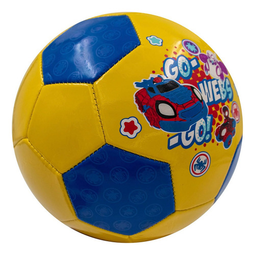 Balón De Fútbol No. 3 Voit Marvel Spidey Color Azul