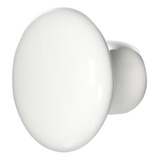 Laurey  1 1/4-inch Perilla De Porcelana, Color Blanco