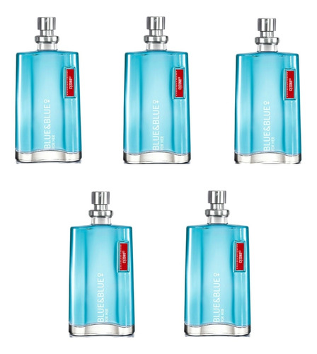 Perfume Blue And Blue Dama X 5 Cyzone - mL a $79