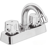 Mezcladora Llave Lavabo Baño Grifo Cuello Acero Inoxidable