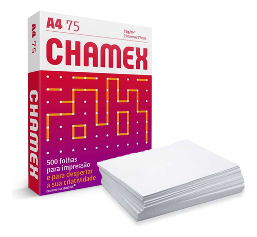 Papel Sulfite A4 500 Folhas 75g 210x297 - Chamex