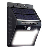 Reflector Led Solar De Pared 4w Lampara Exterior Jardin