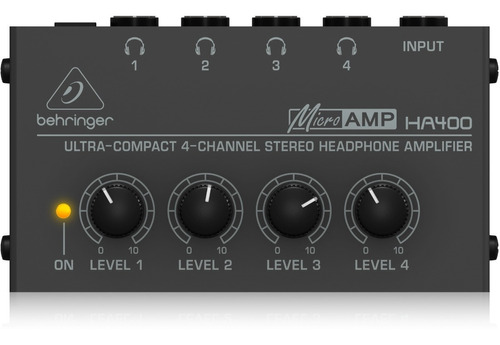 Behringer Microamp Ha400 - Amplificador De Audífonos 4 Can