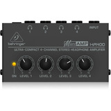 Behringer Microamp Ha400 - Amplificador De Audífonos 4 Can