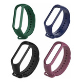 Pack 4 Mallas Para Xiaomi Miband 5 Correa Reloj Smart Watch 