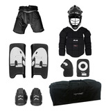 Kit Arquero Hockey Tk 4 Pads+guantes+pechera+bermuda+casco