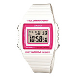 Reloj Mujer Vintage W-215h-7a2vdf Cronómetro De 1/100 Segundos  Alarma  Luz De Fondo Led  Resistencia Al Agua De Hasta 50 M