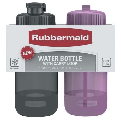Esenciales De Rubbermaid 20 Oz. Botella De Agua Con Tapa Chu