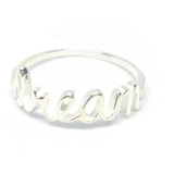 Anillo Palabras Dream Cursiva Plata