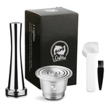 Cápsula Rellenable Reusable Nespresso + Tamper De Acero Inox