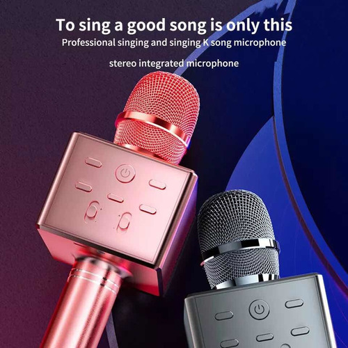 Micrófono Bluetooth Parlante Recargable Musica Karaoke Graba