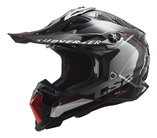 Casco Cross Ls2 Subverter Arched  Ngo/pla/titan Mx700