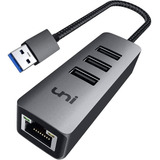 Adaptador Hub Usb 3.0 A Ethernet Uni | 3 Puertos Usb 3.0