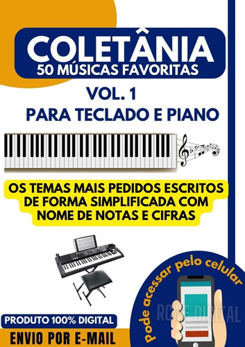 Partituras Piano/teclado Nome Das Notas - Iniciante