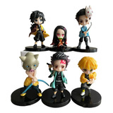 Figuras Colección Anime Kimetsu No Yaiba  Set X6