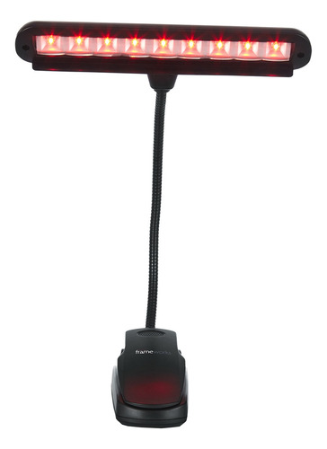 Luz Para Atril Gfw Musledr Iluminador Led rojo Con Mordaza