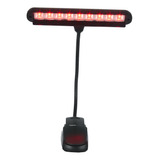 Luz Para Atril Gfw Musledr Iluminador Led rojo Con Mordaza