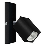 Lampara Aplique Pared Luz Movil Spot Negro Led Gu10 Moderno