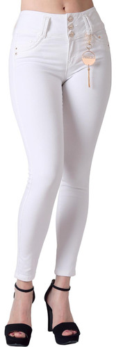 Jeans Moda Skinny Mujer Blanco Fergino 52904612