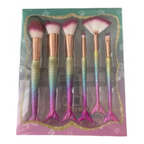 Beauty Creations Set De Brochas 6pz. Sirena #6ub6