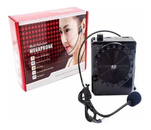 Megafono Amplificador Multi-funcion  Mp3 Usb Auricular Radio