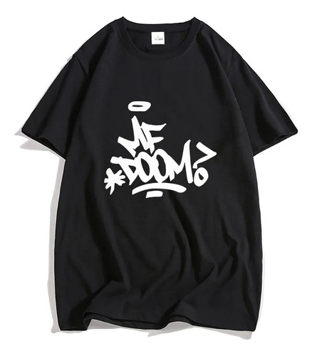 Rt Camiseta Algodón Manga Corta Con Estampado Mf Doom